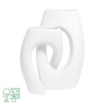 Minimalist Ceramic Vase Set – Neutral Decorative Vases for Home